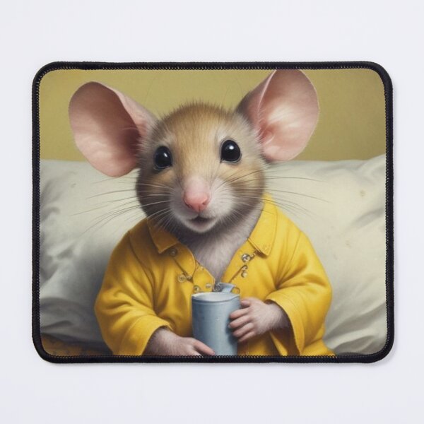 Item preview, Cute mouse in yellow pyjamas designed and sold by GasconyPassion.