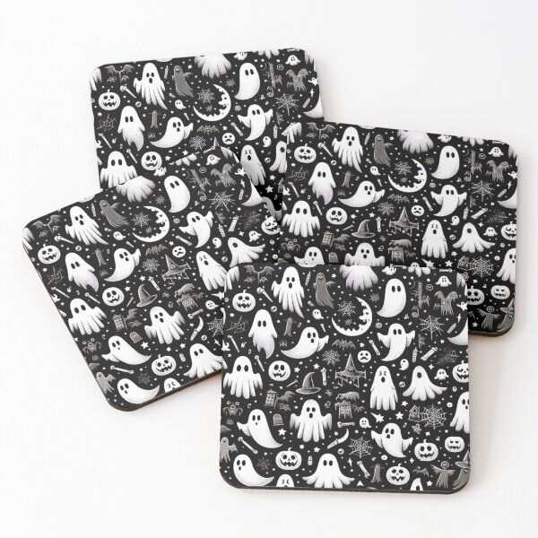 Item preview, Monochrome Magic, Ghostly Halloween Delights designed and sold by ChainsArt.
