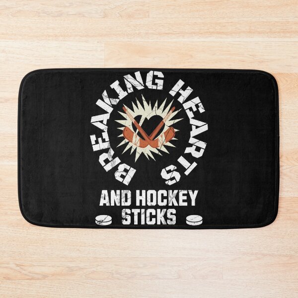 Item preview, Breaking Hearts And Hockey Sticks Funny Hockey Quote designed and sold by ZeptepiTrends.