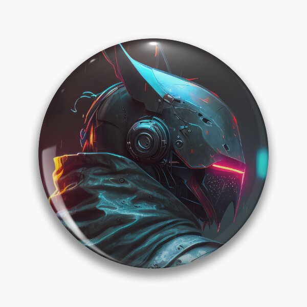 Item preview, Cyberpunk Crusader Neon designed and sold by aiko-art.