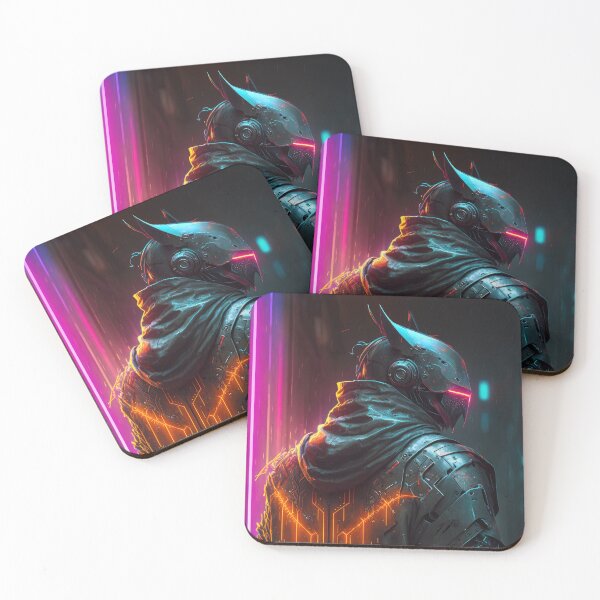 Item preview, Cyberpunk Crusader Neon designed and sold by aiko-art.
