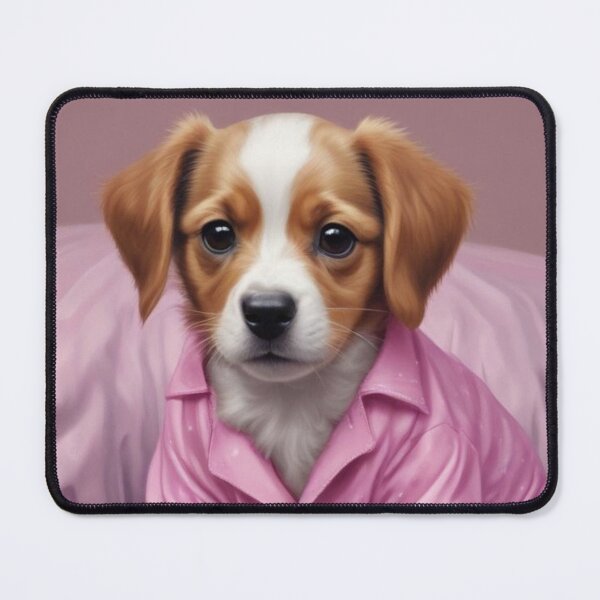 Item preview, Cute puppy in pink pyjamas designed and sold by GasconyPassion.