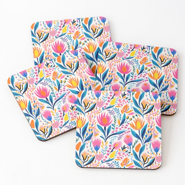 Item preview, Vibrant Garden Blooms Watercolor Pattern #4 designed and sold by NatureSight.