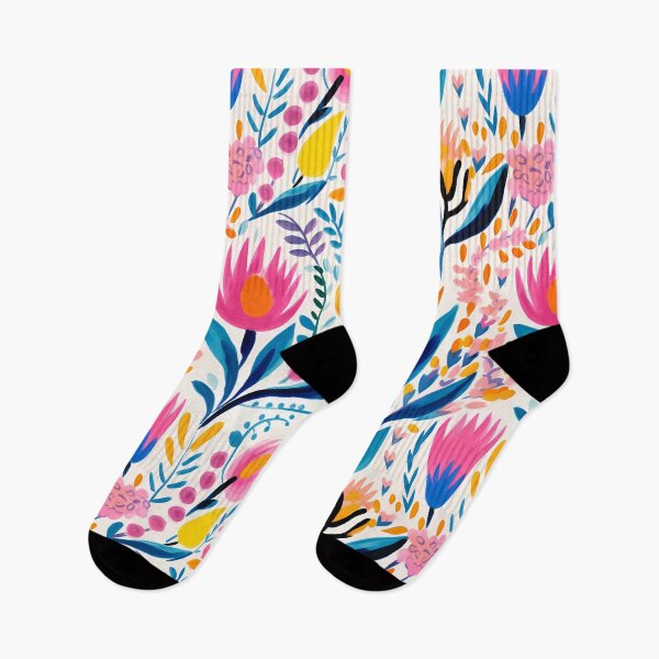 Item preview, Vibrant Garden Blooms Watercolor Pattern #4 designed and sold by NatureSight.