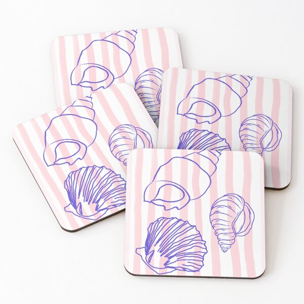 Item preview, Pink Coastal Sea Shells designed and sold by bowsbotanicals.