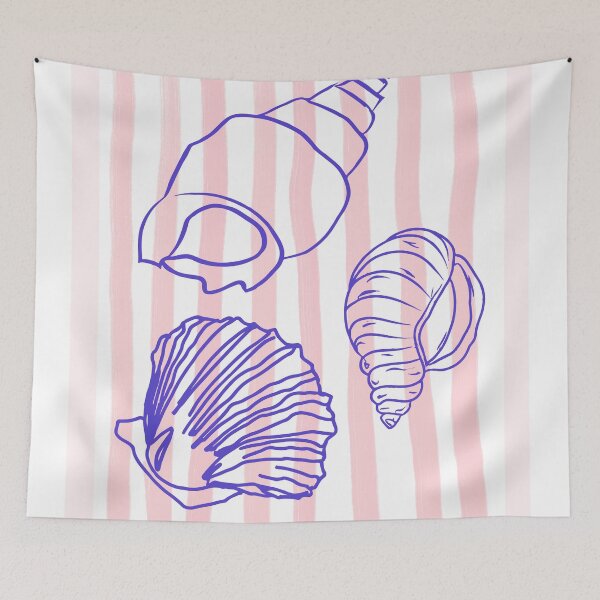 Item preview, Pink Coastal Sea Shells designed and sold by bowsbotanicals.