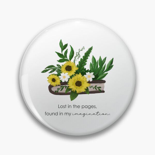 Item preview, Lost in Pages, Found in My Imagination – Book Covered in Flowers designed and sold by Enchantedbox.