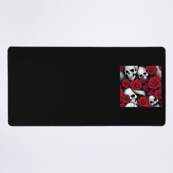 Item preview, Dark Vintage Gothic Skulls and Red Roses designed and sold by Happy-Karma.