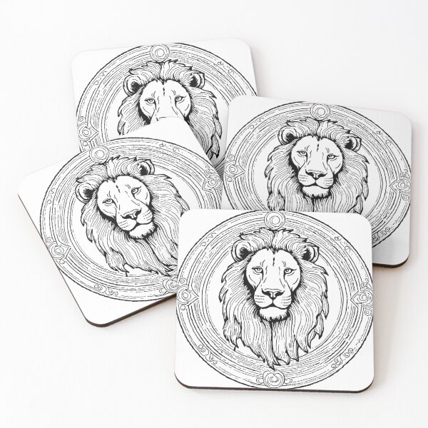 Item preview, Leo Zodiac Sign Line Drawing designed and sold by GeoSketchWear.