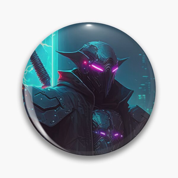 Item preview, Cyberpunk Crusader Neon designed and sold by aiko-art.