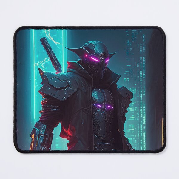 Item preview, Cyberpunk Crusader Neon designed and sold by aiko-art.