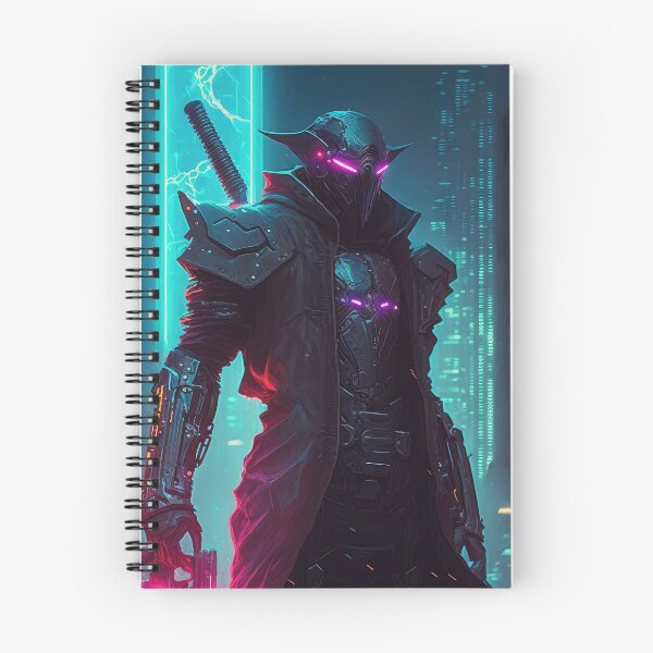 Item preview, Cyberpunk Crusader Neon designed and sold by aiko-art.