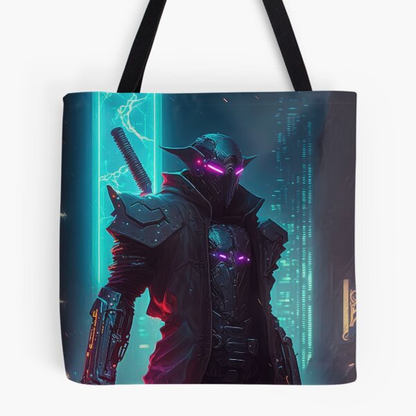 Item preview, Cyberpunk Crusader Neon designed and sold by aiko-art.