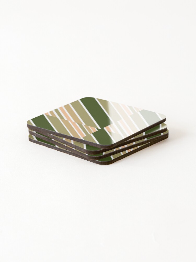 Thumbnail 4 of 5, Coasters (Set of 4), vertical pattern designed and sold by Designfs.