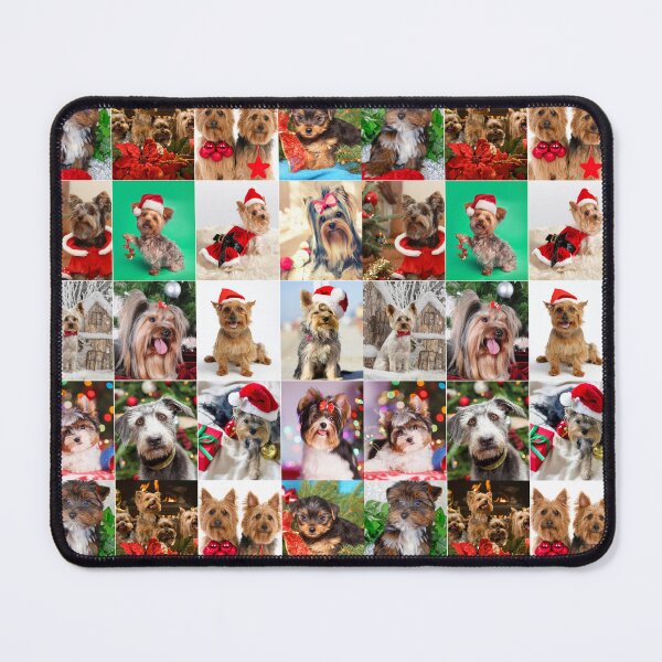 Item preview, Little Yorkies Christmas Photo Collage designed and sold by ColorfulPrints.
