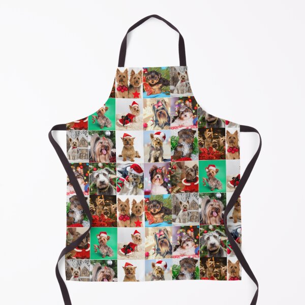 Item preview, Little Yorkies Christmas Photo Collage designed and sold by ColorfulPrints.