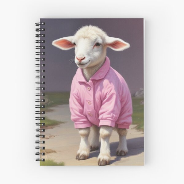 Item preview, Cute lamb in pink pyjamas designed and sold by GasconyPassion.