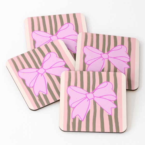 Artikelvorschau, Rosa Schleife mit Girly-Muster entworfen und verkauft von bowsbotanicals.