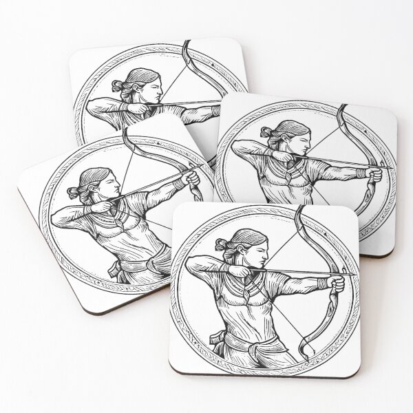 Item preview, Sagittarius Zodiac Sign Line Drawing designed and sold by GeoSketchWear.