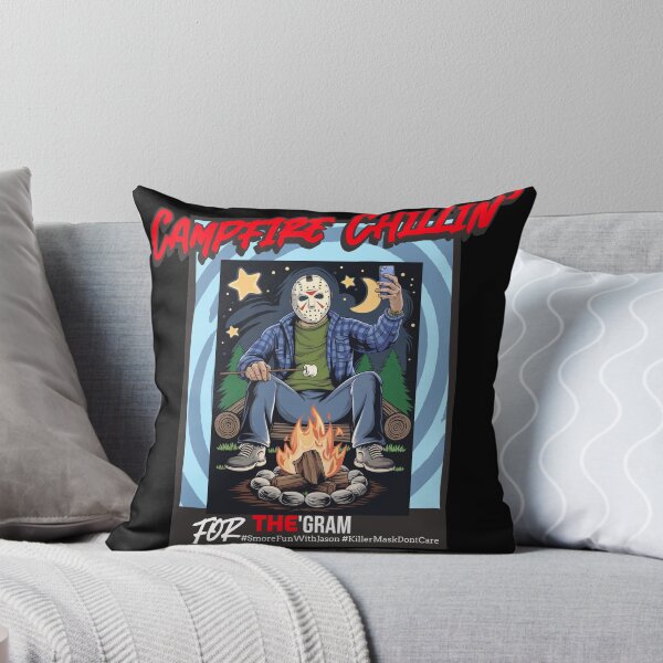 Item preview, Campfire Chillin' Slasher Horror Selfie designed and sold by QueerQPaints.