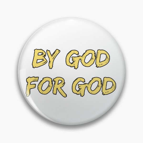 Item preview, By God, For God - Yellow Christian Faith Text designed and sold by sarrwils.