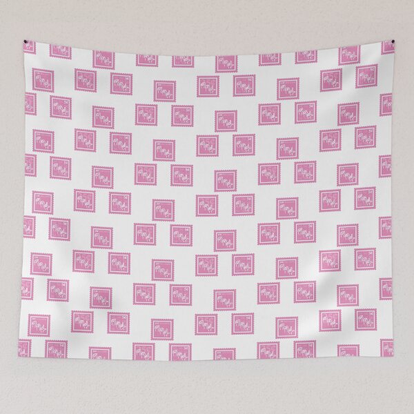 Item preview, ASL | Pink & White Stamps | College American Sign Language Major | Deaf Communication Graduate School Class | Interpreter Job | University Degree Minor | StampHeed 005 designed and sold by StampHeed.