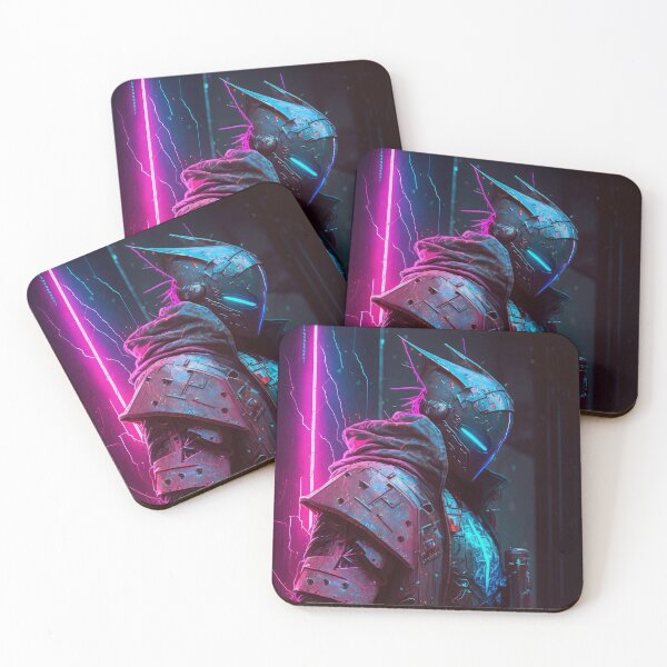 Item preview, Cyberpunk Crusader Neon designed and sold by aiko-art.