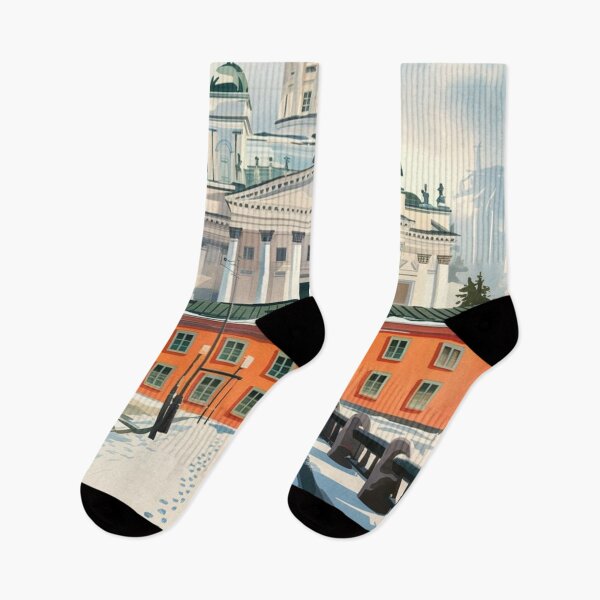 Item preview, Helsinki Vintage Travel Poster designed and sold by TravelerRat.