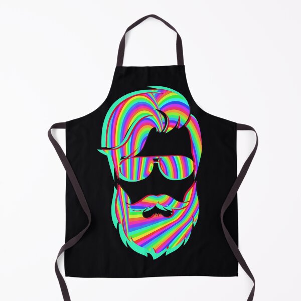 Item preview, 3D hipster with beard. Holo glitch effect designed and sold by navarraspain.