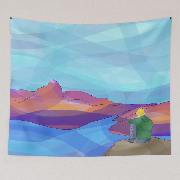 Item preview, New Zealand Wanderlust Lookout designed and sold by Okermoments.