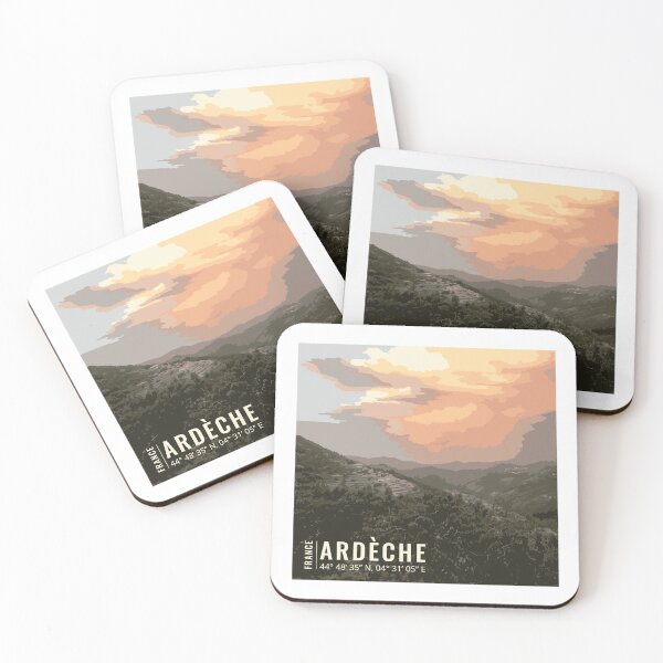 Item preview, Ardeche Sunset: French Countryside designed and sold by Mundivagant Designs.