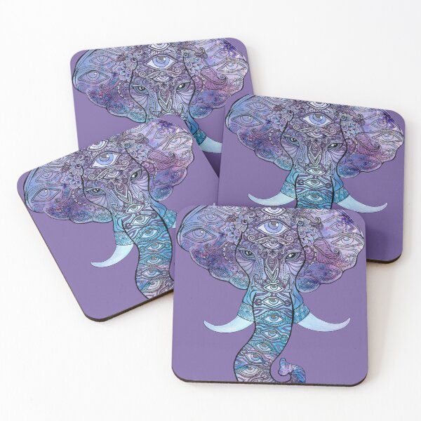 Item preview, Elephant with Decorative Eye Pattern designed and sold by FlutterKatArts.