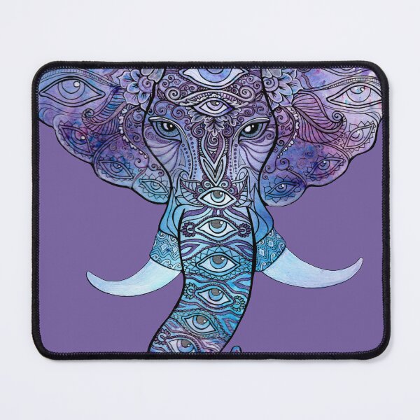 Item preview, Elephant with Decorative Eye Pattern designed and sold by FlutterKatArts.