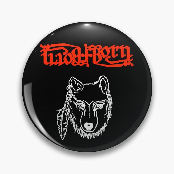 Item preview, Wolfborn ambrigram with wolf drawing designed and sold by Wieland Teixeira.