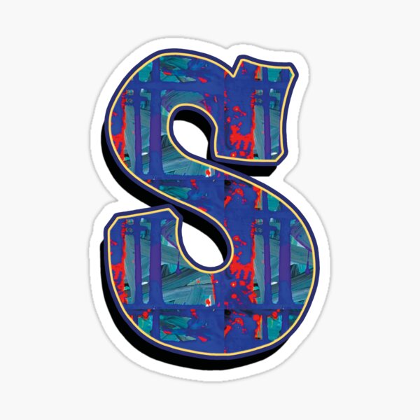 S - paintdrips Sticker