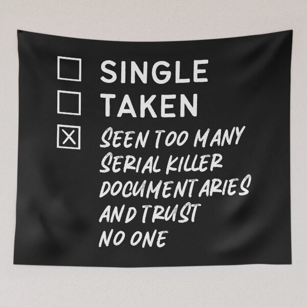 Item preview, Serial Killer Documentaries Lover Funny Obsession  designed and sold by HowToCanadian.