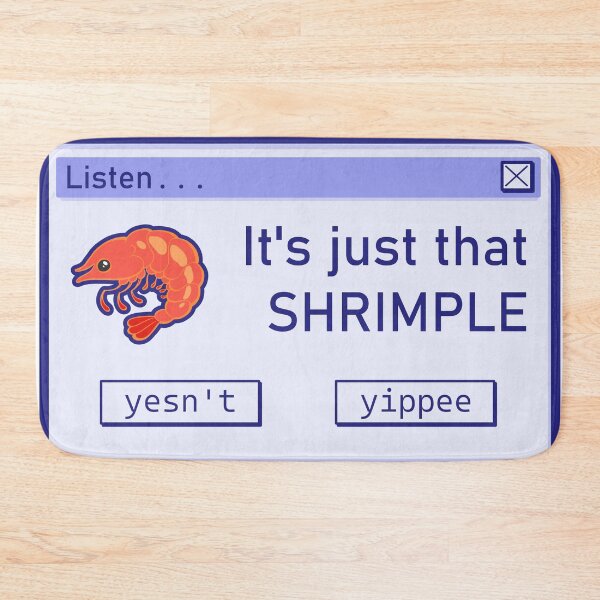 Item preview, Just That Shrimple designed and sold by SkullieShop.