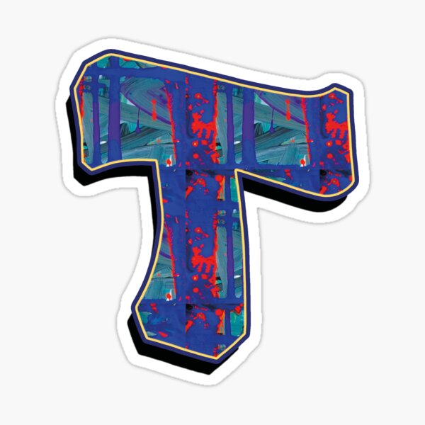 T - paintdrips Sticker