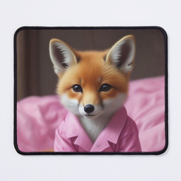 Item preview, Cute fox in pink pyjamas designed and sold by GasconyPassion.