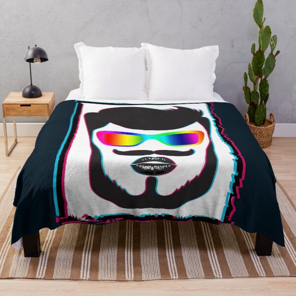 Item preview, LGBTQ of 3D hipster with beard. Holo glitch effect designed and sold by navarraspain.