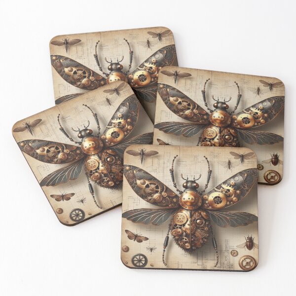 Item preview, Steampunk mechanical insect designs designed and sold by Dominika Farkašová.