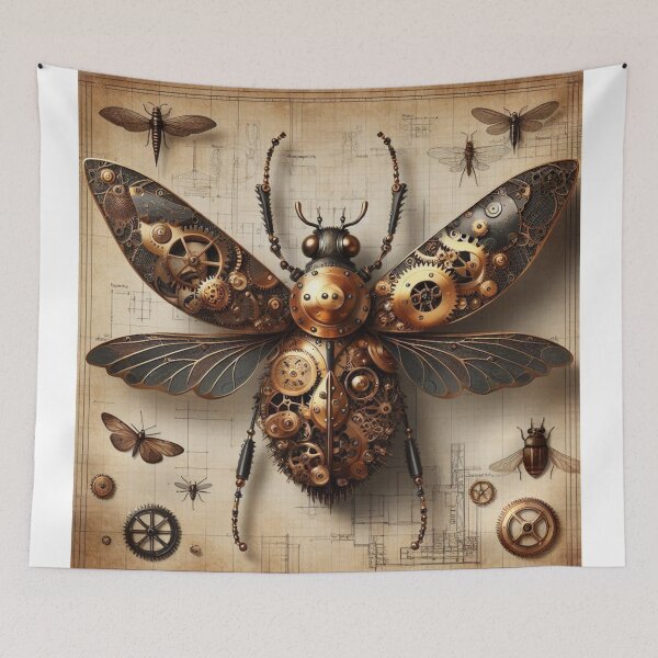 Item preview, Steampunk mechanical insect designs designed and sold by Dominika Farkašová.