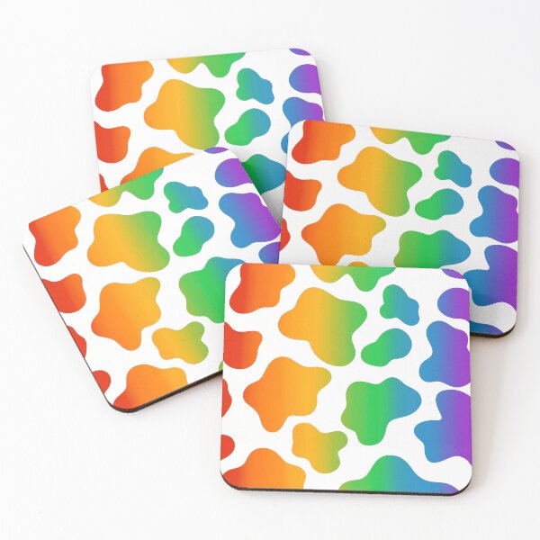 Item preview, Rainbow Pride Cow Print designed and sold by sdanae3.