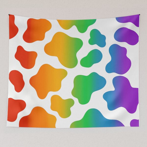 Item preview, Rainbow Pride Cow Print designed and sold by sdanae3.