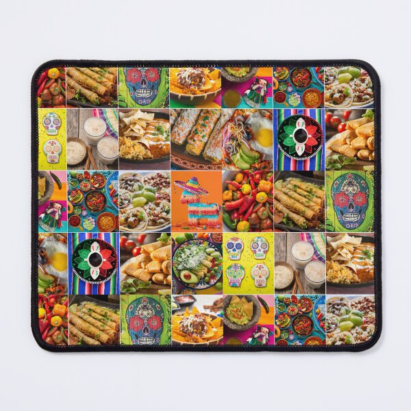 Item preview, Festive Mexican Food Photo Collage designed and sold by ColorfulPrints.
