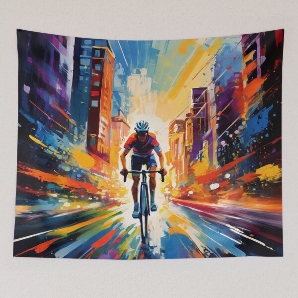 Item preview, cycling art print designed and sold by WATERDUST.