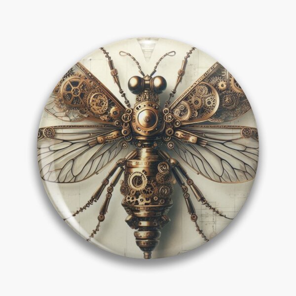 Item preview, fantasy steampunk creatures with metal wings designed and sold by Dominika Farkašová.