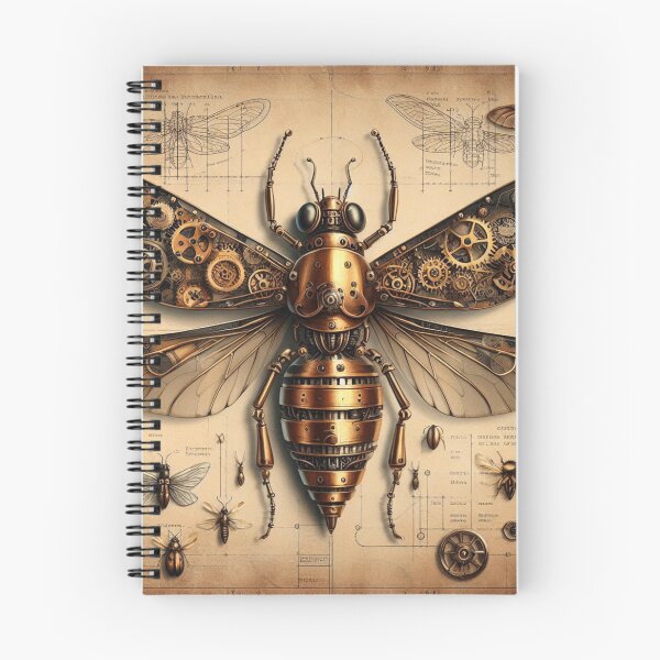 Item preview,  hand drawn blueprints of mechanical bugs designed and sold by Dominika Farkašová.