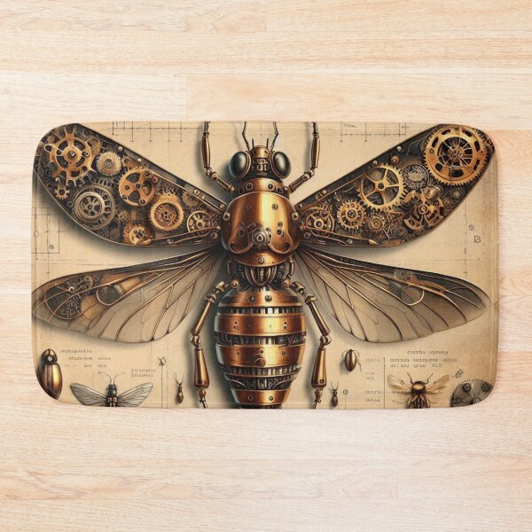 Item preview,  hand drawn blueprints of mechanical bugs designed and sold by Dominika Farkašová.