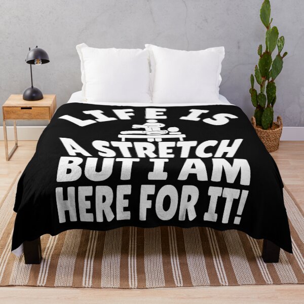Item preview, Life is a Stretch - Funny Physiotherapist physical therapist motivational Design designed and sold by Unitepeople.